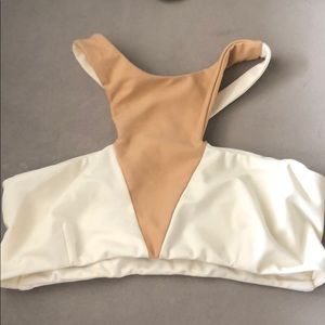 Citrine gently used size small top | tan/cream